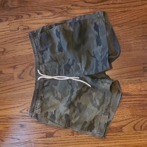 Camo drawstring shorts unisex